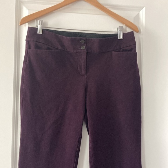 LOFT 10 TALL Zoe Boot Cut pants purple - Picture 2 of 12
